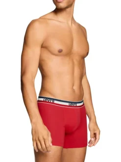 Lot de 2 boxers en coton multicolores pourvus de ceintures élastiquées