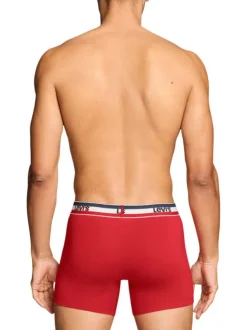 Lot de 2 boxers en coton multicolores pourvus de ceintures élastiquées