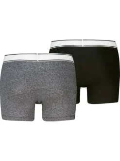 Lot de 2 boxers en coton multicolores pourvus de ceintures élastiquées