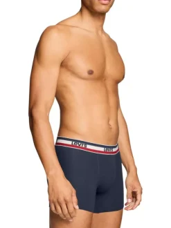 Lot de 2 boxers en coton multicolores pourvus de ceintures élastiquées