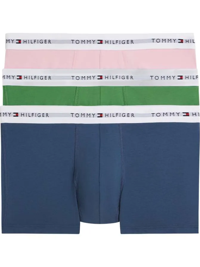 Lot de 3 boxers en coton multicolores pourvus d'une taille élastiquée