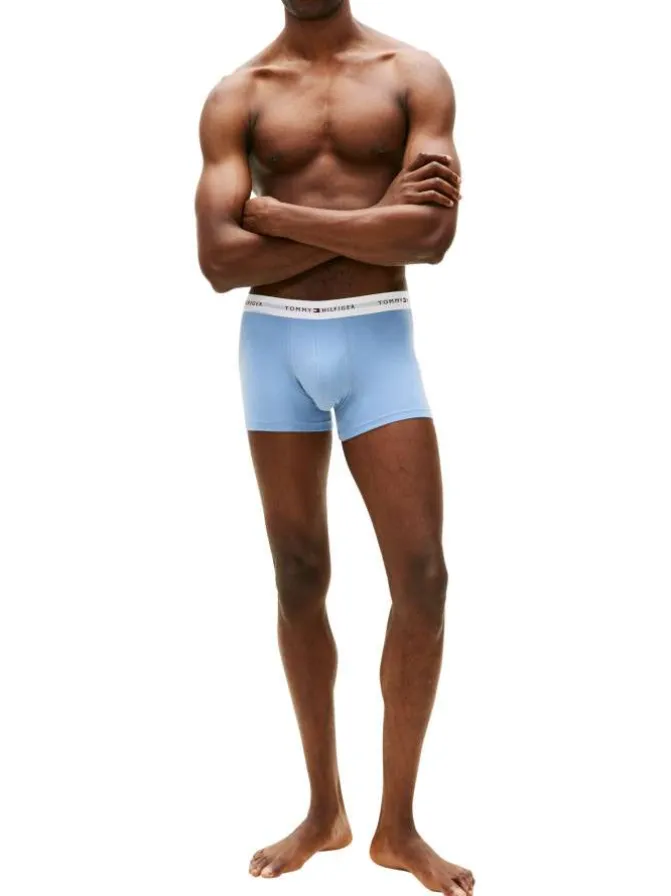 Lot de 3 boxers en coton multicolores pourvus d'une taille élastiquée