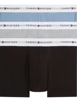 Lot de 3 boxers en coton multicolores pourvus d'une taille élastiquée