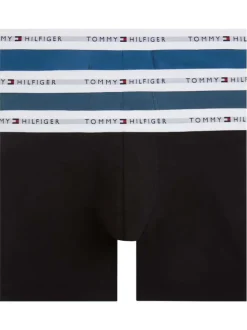 Lot de 3 boxers en coton multicolores pourvus d'une taille élastiquée