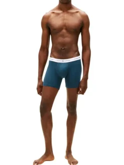Lot de 3 boxers en coton multicolores pourvus d'une taille élastiquée