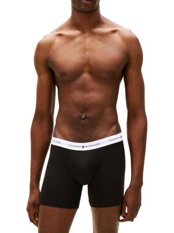 Lot de 3 boxers en coton multicolores pourvus d'une taille élastiquée