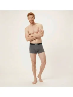 Lot de 3 boxers en coton multicolores pourvus d'une taille élastiquée
