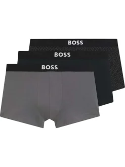 Lot de 3 boxers en coton multicolores pourvus d'une taille élastiquée