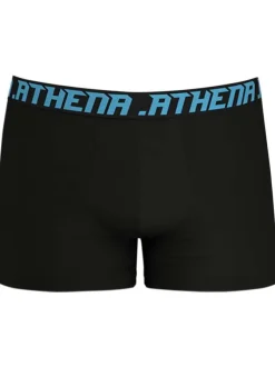 Lot de 5 boxers en coton multicolores unis avec une coupe fermée