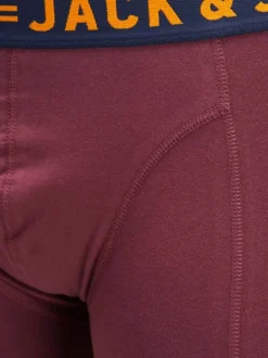 Lot de 3 Boxers en coton multicolores unis avec une coupe fermée