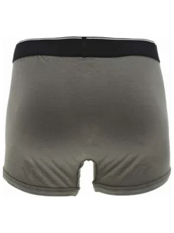 Lot de 3 boxers en coton multicolore uni avec une coupe fermée