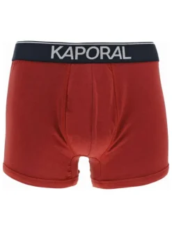 Lot de 3 boxers en coton multicolore uni avec une coupe fermée