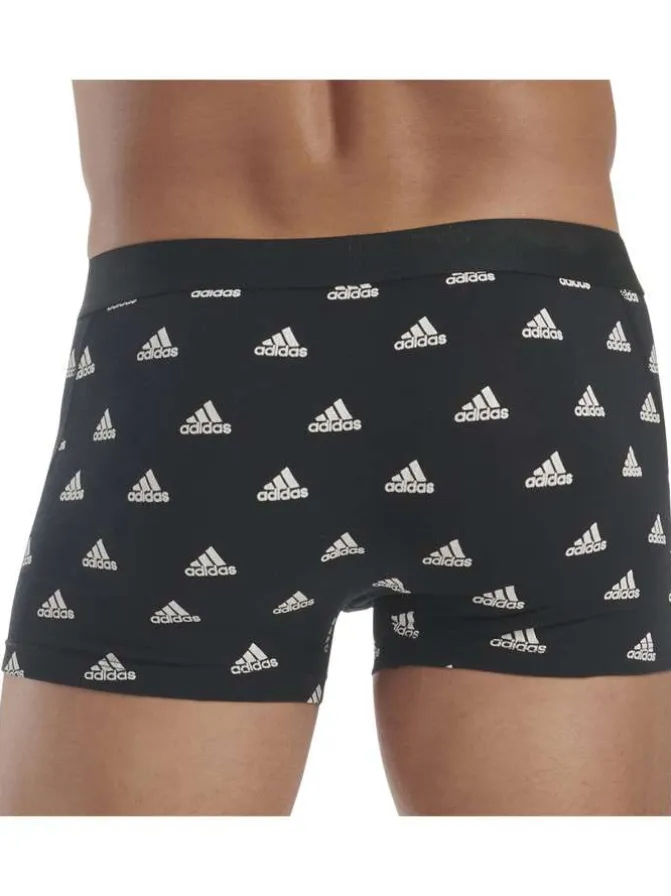Lot de 3 Boxers en coton multicolore unis de couleur noir et rouge