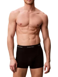 Lot de 5 boxers en coton noirs pourvus d'une ceinture élastiquée