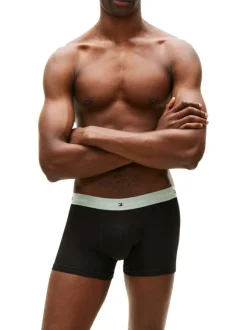 Lot de 3 boxers en coton noirs pourvus d'une taille élastiquée