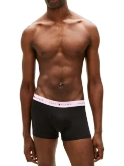 Lot de 3 boxers en coton noirs pourvus d'une taille élastiquée
