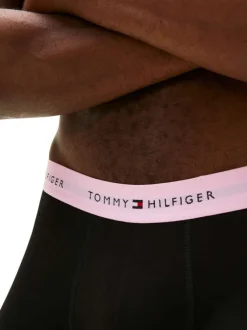 Lot de 3 boxers en coton noirs pourvus d'une taille élastiquée