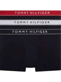 Lot de 3 boxers en coton noirs pourvus d'une taille élastiquée