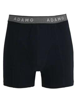 Lot de 3 Boxers en coton noir unis avec une coupe fermée et taille élastiquée