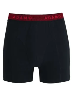 Lot de 3 Boxers en coton noir unis avec une coupe fermée et taille élastiquée