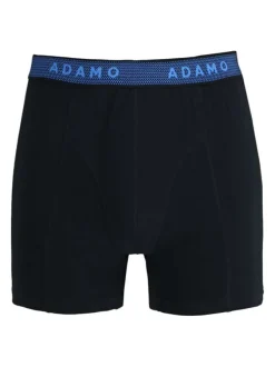 Lot de 3 Boxers en coton noir unis avec une coupe fermée et taille élastiquée