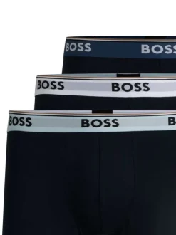 Lot de 3 Boxers long en coton avec marque sur la ceinture élastiquée