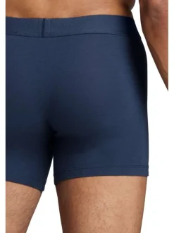Lot de 2 Boxers marine en coton biologique et avec une ceinture élastiquée