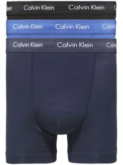 Lot de 3 boxers multicolores en coton avec tailles élastiquées