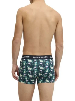 Lot de 3 boxers multicolores imprimés pourvus du nom de la marque