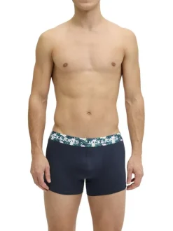 Lot de 3 boxers multicolores imprimés pourvus du nom de la marque