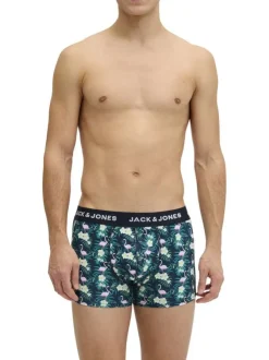 Lot de 3 boxers multicolores imprimés pourvus du nom de la marque