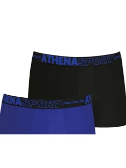 Lot de 3 boxers multicolores unis avec une coupe fermée et une taille élastiquée logotypée