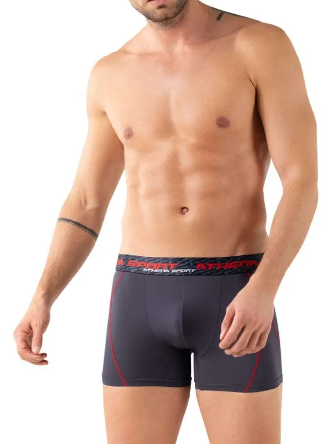 Lot de 3 boxers multicolores unis avec une taille élastiquée