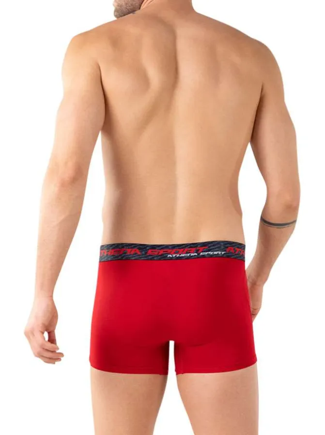 Lot de 3 boxers multicolores unis avec une taille élastiquée