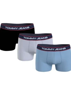 Lot de 3 boxers multicolore unis avec une coupe fermée et bande logotypée