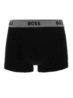 Lot de 3 boxers noirs bicolores en coton avec des logos imprimés