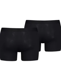Lot de 2 Boxers noirs en coton biologique avec une ceinture élastiquée