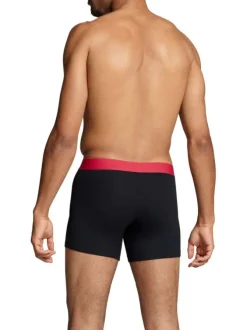 Lot de 2 Boxers noirs en coton biologique et avec une ceinture élastiquée