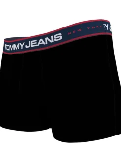 Lot de 3 Boxers noirs unis avec une coupe fermée et bande élastiquée logotypée