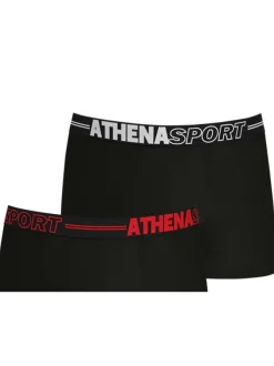 Lot de 3 boxers noirs unis à coupe fermée et taille élastiquée logotypée