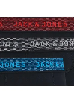 Lot de 3 boxers noir uni en coton avec tailles élastiquées logotypées