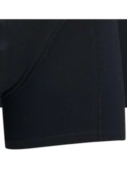 Lot de 3 boxers noir uni en coton avec tailles élastiquées logotypées