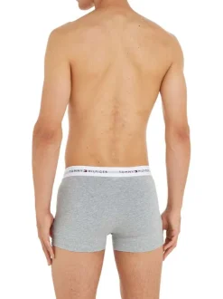 Lot de 3 Boxers trunks en coton biologique mélangé multicolores unis