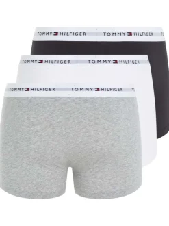 Lot de 3 Boxers trunks en coton biologique mélangé multicolores unis