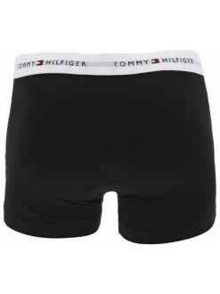 Lot de 3 Boxers trunks en coton biologique mélangé noirs unis
