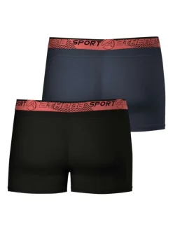 Lot de 2 boxers unis avec une coupe fermée et ceinture élastiquée