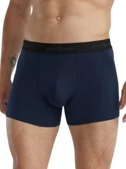 Lot de deux boxers classiques en coton multicolores unis pourvu d'une coupe slim