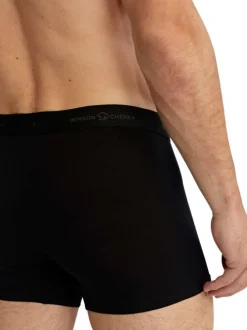 Lot de deux boxers classiques en coton multicolores unis pourvu d'une coupe slim