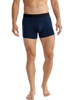 Lot de deux boxers classiques en coton multicolores unis pourvu d'une coupe slim