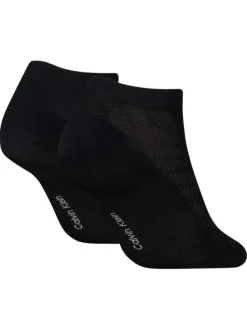 Lot de deux paires de chaussettes noires unies tailles basses